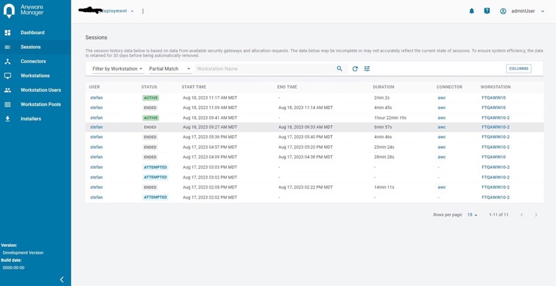 Anyware Manager Telemetry